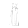 Patron Butterick 5509 combinaison historique, taille 34-44, en français