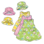 Naaipatroon Butterick 5624 baby outfit, maat 0-9M, Dui/En