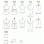 Naaipatroon Butterick 5624 baby outfit, maat 0-9M, Dui/En