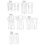 Naaipatroon Butterick 5652 combinatie, maat L-XXL, Dui/En/Fr