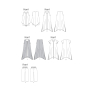 Patron Butterick 5655 robe, taille 46-52, en français
