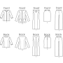 Naaipatroon Butterick 5719 combinatie, maat 44-50, Dui/En/Fr
