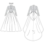 Patron Butterick 5731 robe de mariée, taille 32 - 40, en français