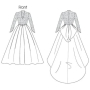Patron Butterick 5731 robe de mariée, taille 40-46, en français