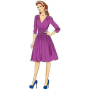Patron Butterick 5850 robe, taille 42-50, en français