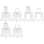 Patron Butterick 5850 robe, taille 42-50, en français