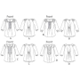 Naaipatroon Butterick 5861 tuniek, Gr. 34-42, Dui/En/Fr