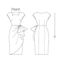 Patron Butterick 5880 robe rétro, taille 40-48, en français