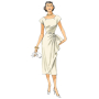 Patron Butterick 5880 robe rétro, taille 40-48, en français