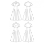 Patron Butterick 6018 robe, taille 32-40, en français