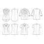 Patron Butterick 6024 chemisier, taille 32-40, en français