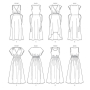 Patron Butterick 6051 robe, taille 34 - 42, en français