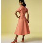 Patron Butterick 6055 robe rétro, taille 40-48, en français