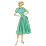 Patron Butterick 6055 robe rétro, taille 40-48, en français