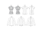 Pattern Butterick 6134 Misses' Top, Dui/En/Fr