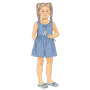 Patron Butterick 6202 combinaison robe, taille 122-134, en français