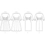 Patron Butterick 6242 robe, taille 32-40, en français