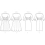 Patron Butterick 6242 robe, taille 40-48, en français