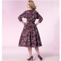 Patron Butterick 6242 robe, taille 40-48, en français