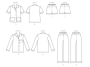 Pattern Butterick 6296 Misses' Nightwear, Dui/En/Fr