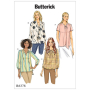 Pattern Butterick 6378 Misses' Shirt, Dui/En/Fr