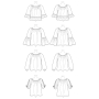 Naaipatroon Butterick 6455 tuniek, Gr. 32-40, Dui/En/Fr