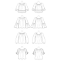 Naaipatroon Butterick 6455 tuniek, Gr. 42-50, Dui/En/Fr