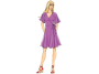 Pattern Butterick 6554 women summer dress, Dui/En/Fr