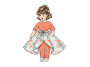 Patron Butterick 6606 robe de poupé, en français