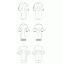 Patron Butterick 6624 robe, taille 44-50, en français