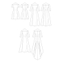 Patron Butterick 6639 robe, taille 32-40, en français