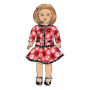 Patron Butterick 6645 robe de poupée, en français