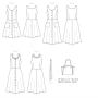 Patron Butterick 6674 robe, taille 32 - 40, en français