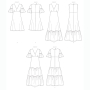Patron Butterick 6678 robe, taille 40 - 48, en français