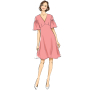 Patron Butterick 6678 robe, taille 40 - 48, en français