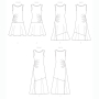 Patron Butterick 6680 robe, taille 32 - 40, en français