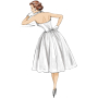 Patron Butterick 6682 robe, taille 40 - 48, en français