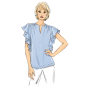 Naaipatroon Butterick 6688 blouse, maat 40 - 48, Dui/En/Fr