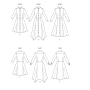 Patron Butterick 6702 robe, taille 40-48, en français