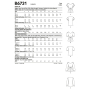 Patron Butterick 6731 blouse, taille 32-40, en français