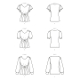 Patron Butterick 6731 blouse, taille 32-40, en français