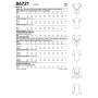 Patron Butterick 6731 blouse, taille 40-48, en français