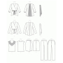 Patron Butterick 6736 jupe , taille 32-40, en français