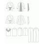 Patron Butterick 6736 jupe , taille 42-50, en français