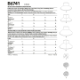 Naaipatroon Butterick 6741 hoed, Dui/En/Fr