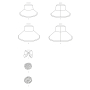 Naaipatroon Butterick 6741 hoed, Dui/En/Fr