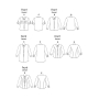 Patron Butterick 6747 blouse, taille 32-38, en français