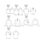 Patron Butterick 6751 blouse, taille 34-42, en français