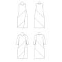 Patron Butterick 6784 robe, taille 42-50, en français