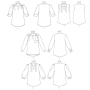Naaipatroon Butterick 6801 blouse, maat 44- 50, Dui/En/Fr